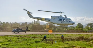 DISPARAN CONTRA HELICÓPTERO DE LA ONU EN HAITÍ